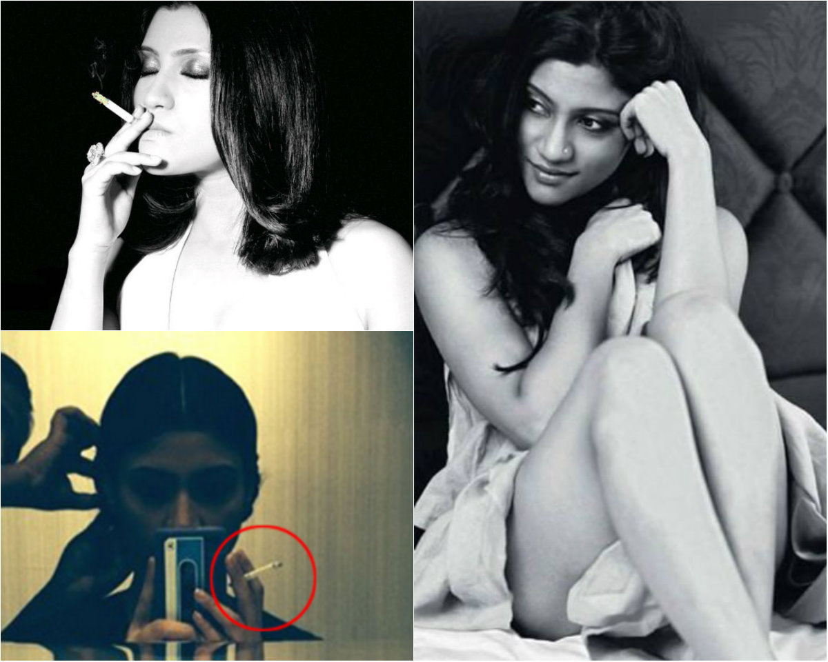Konkana Sen Sharma smoking
