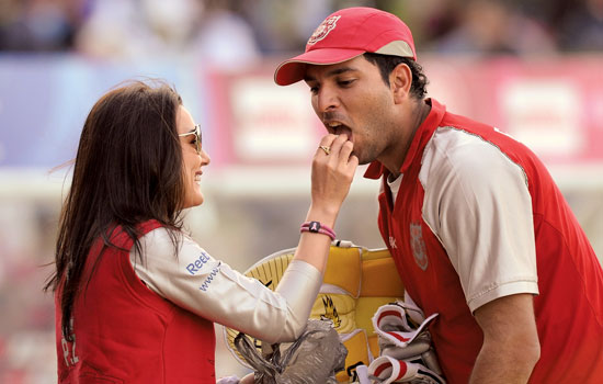 Preity Zinta and Yuvraj Singh
