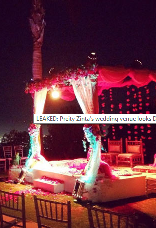Preity Zinta's Wedding Venue