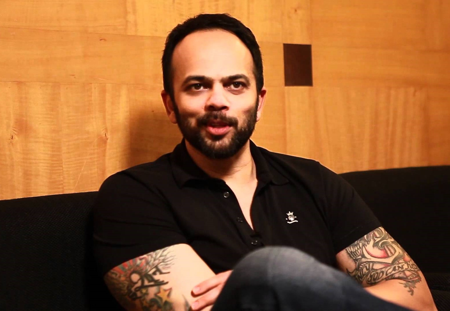 Rohit Shetty in black
