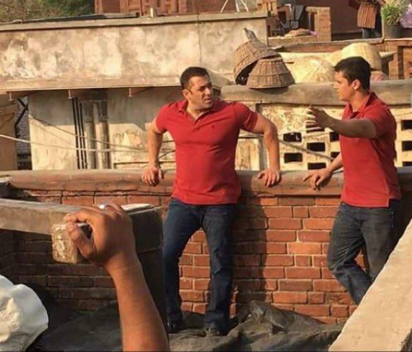 Salman Khan with body double