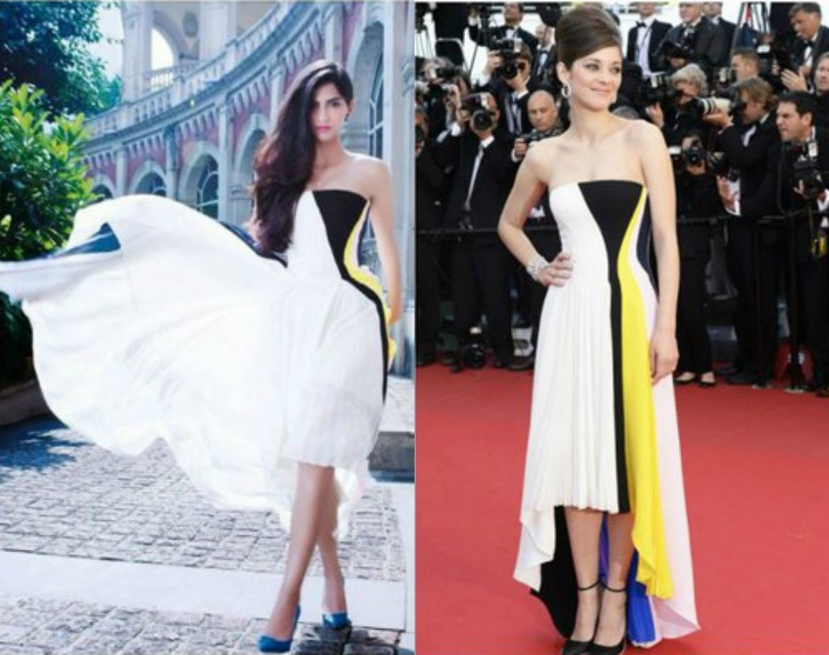 Sonam Kapoor and Marion Cotillard