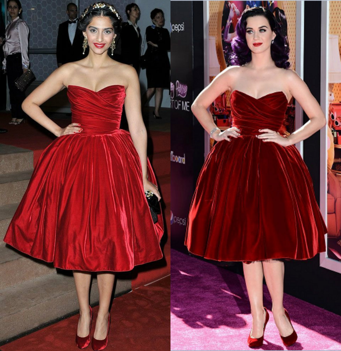 Sonam Kapoor and Katy Perry