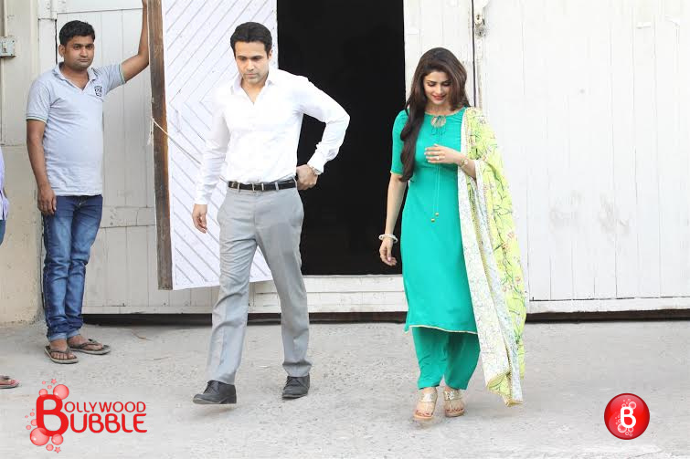 Lead Cast of movie 'Azhar' at the Photo shoot of poster