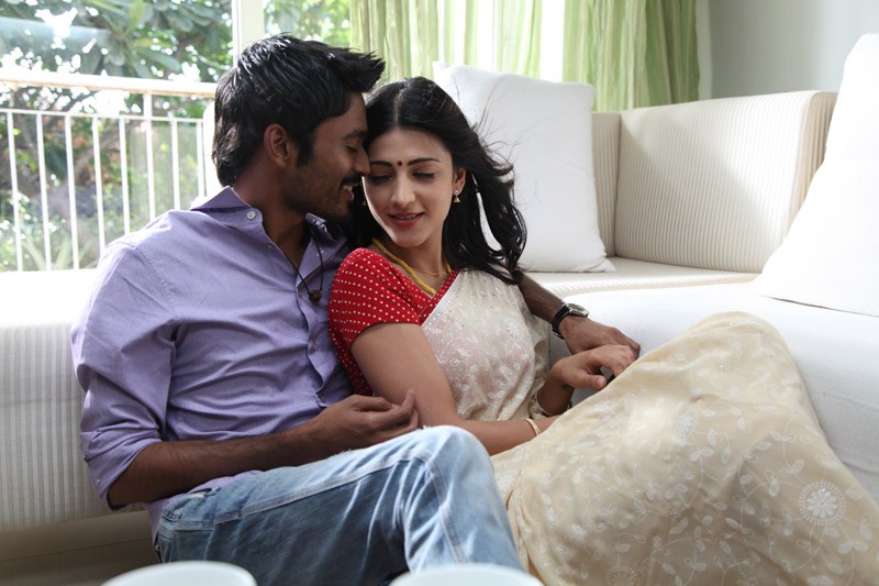 Dhanush and Shruti Haasan