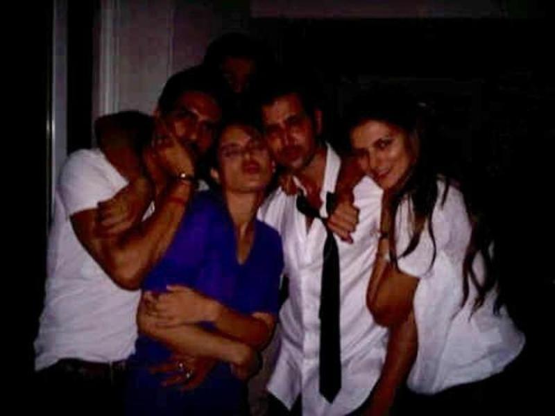 Hrithik Roshan and others at Arjun Rampal's party