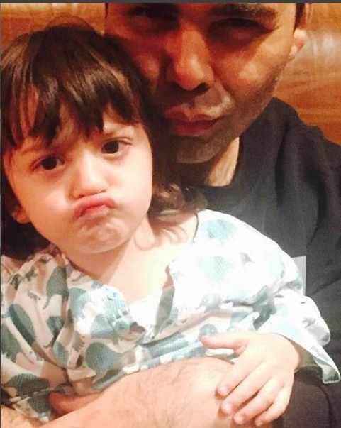 AbRam Khan and Karan Johar