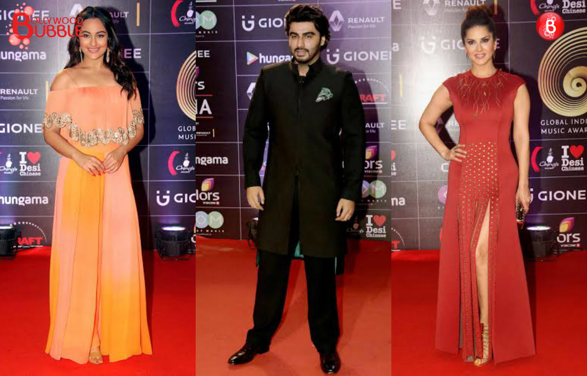 Bollywood Celebrities at red carpet of GiMA Awards 2016