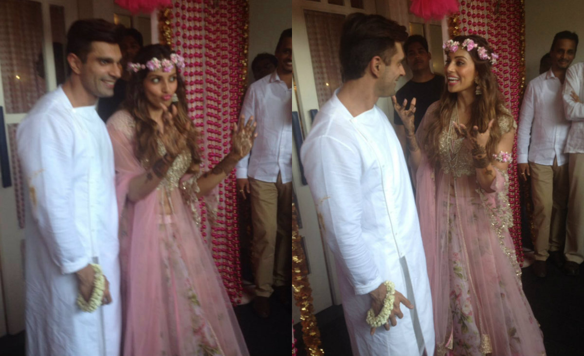 Bipasha Basu and Karan Singh Grover mehndi ceremony