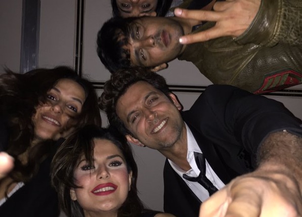 PIC: Hrithik Roshan parties with Sussanne Khan's brother Zayed Khan