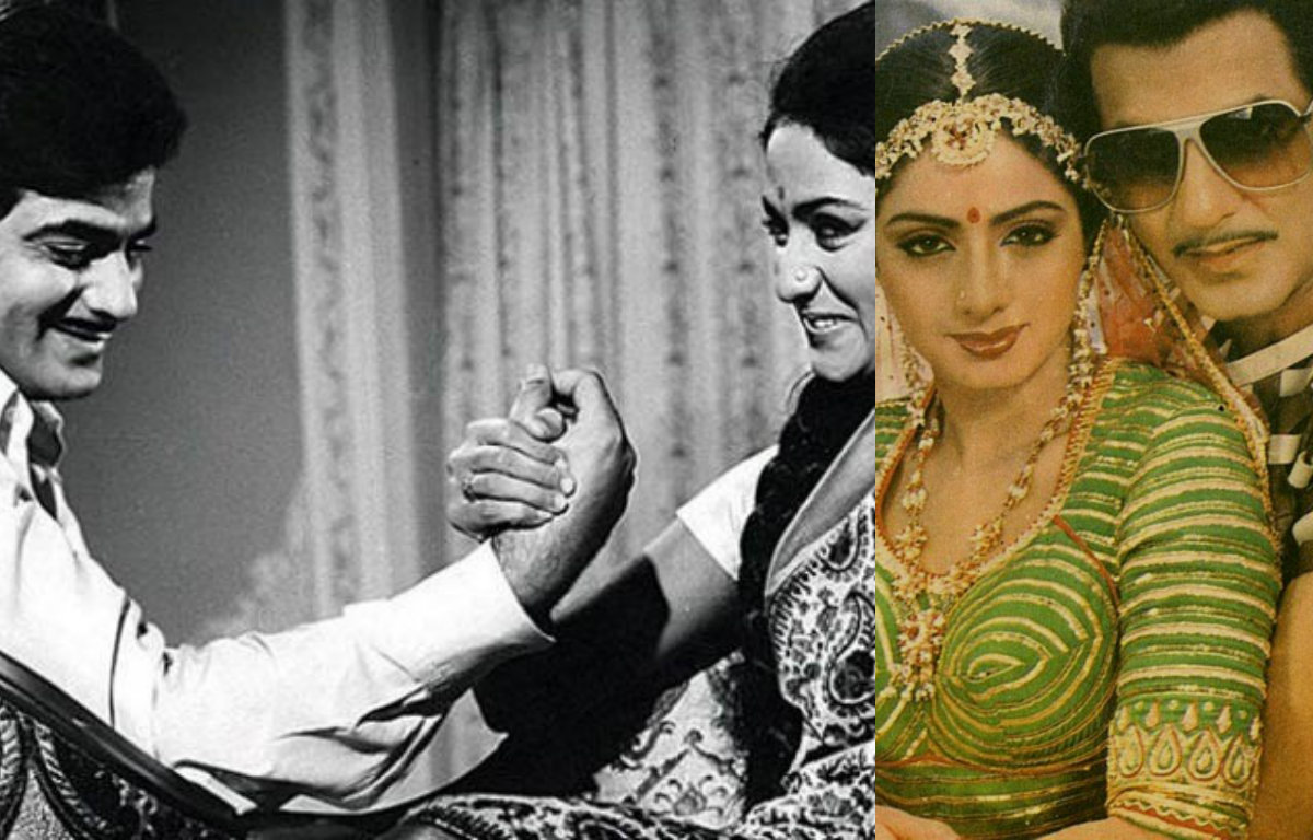 Jeentendra with Jaya Bachchan and Sridevi