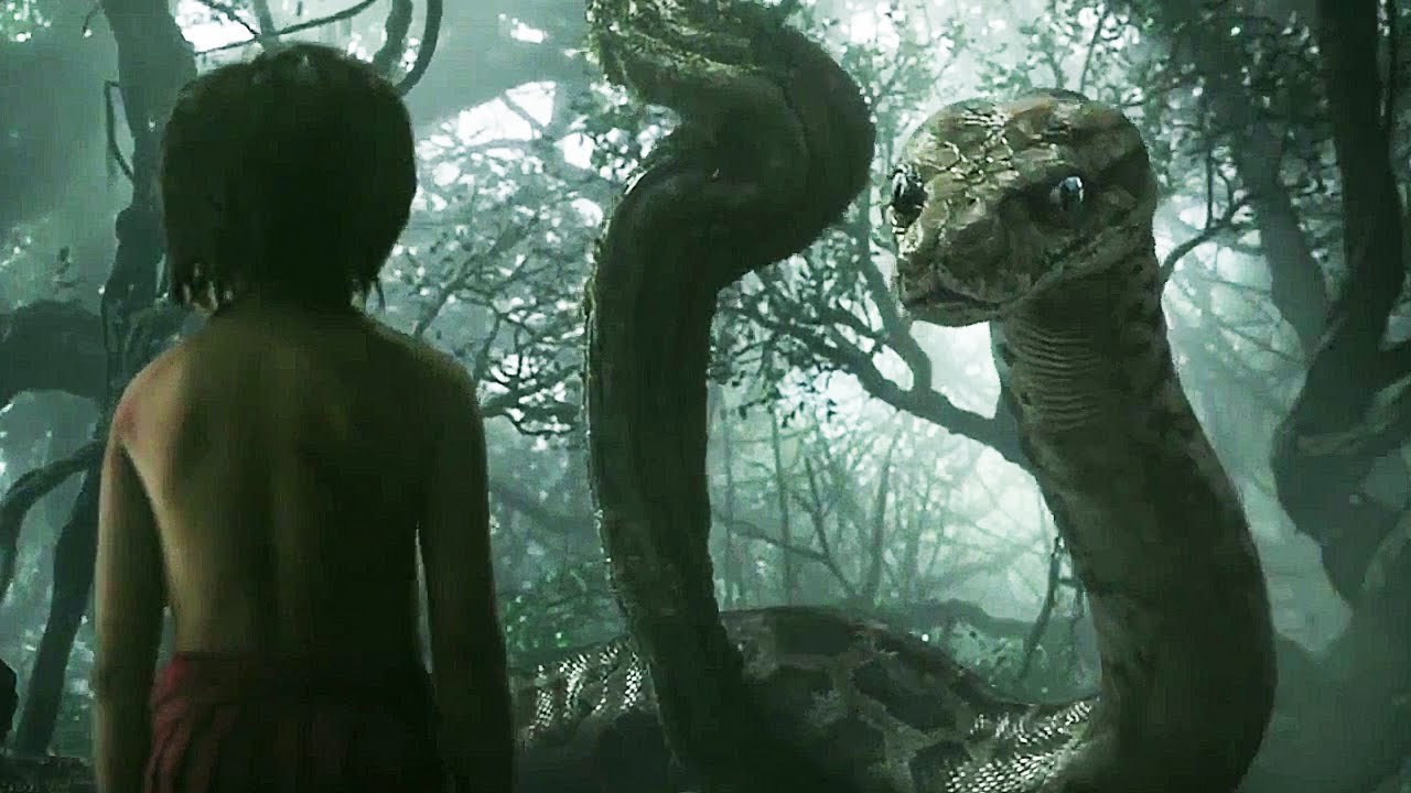 Mowgli and Kaa