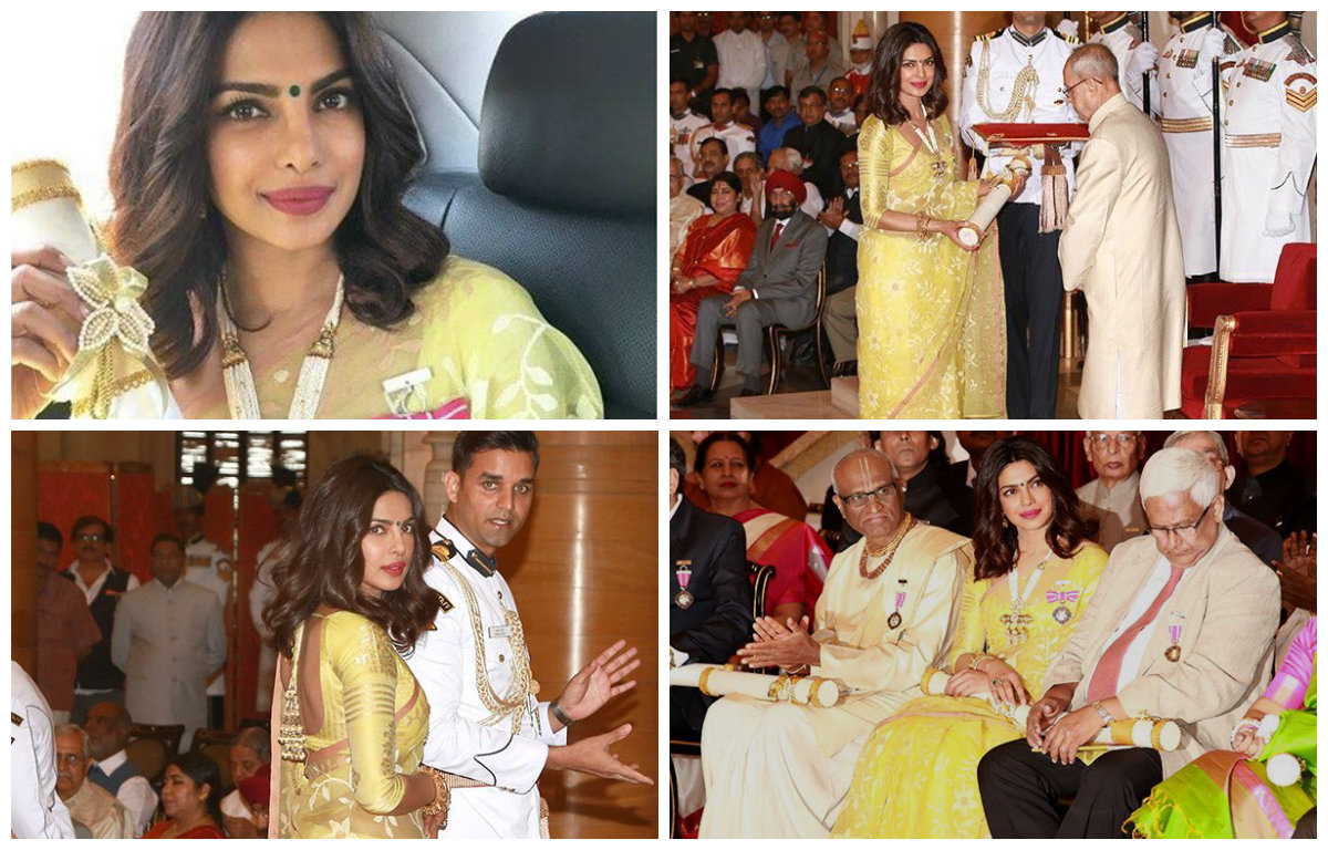 In Pictures: Priyanka Chopra conferred with the PadmaShri and we are so proud
