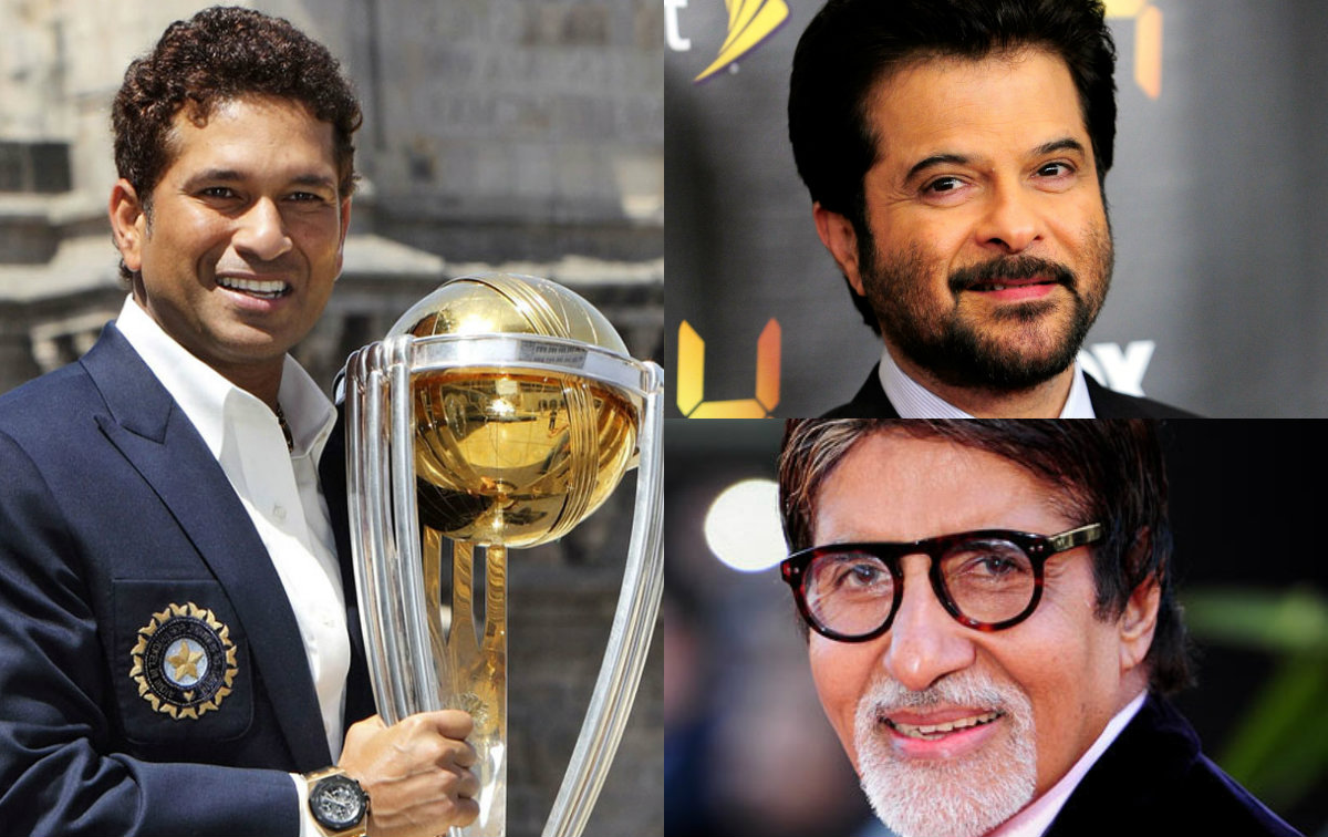 Sachin Tendulkar, Anil Kapoor and Amitabh Bachchan