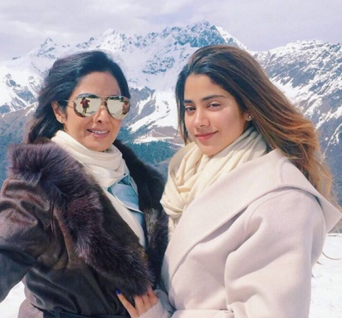 Jhanvi and Sridevi