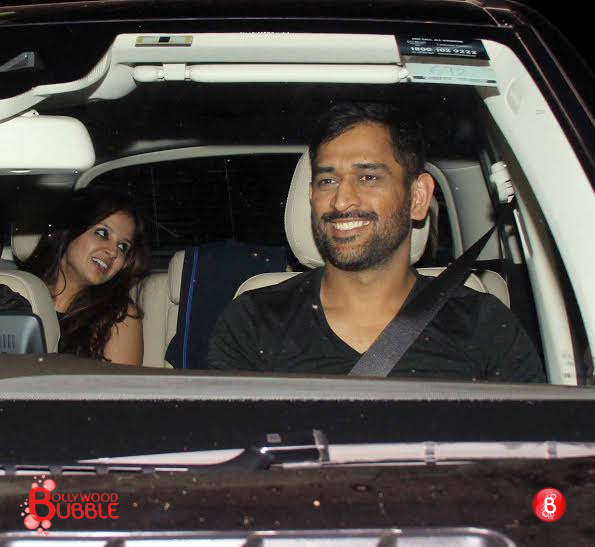 M.S. Dhoni at Salman Khan's residence