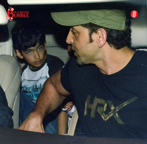 Hrithik Roshan on a movie date with his kids Hrehaan and Hridhaan