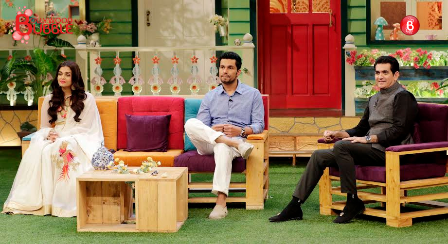 Aishwarya Rai Bachchan and team of 'Sarbjit' at 'The Kapil Sharma Show'
