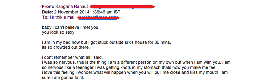 REVEALED! The email conversation of Kangana Ranaut with Hrithik Roshan's imposter