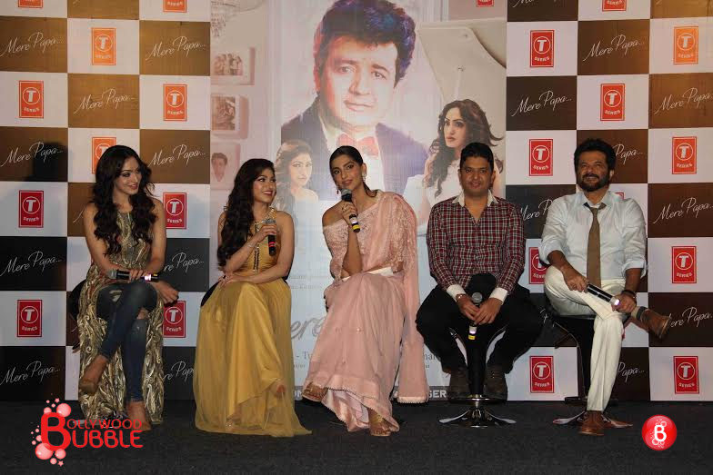 Anil Kapoor and Sonam Kapoor at Launch event of 'Mere Papa' song