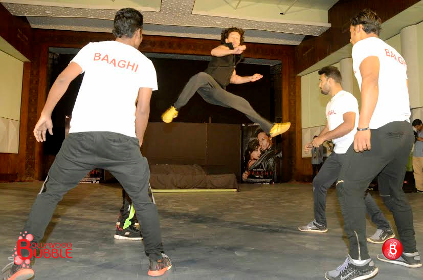 Tiger Shroff and Shraddha Kapoor at promotions of 'Baaghi'