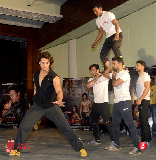 Tiger Shroff and Shraddha Kapoor at promotions of 'Baaghi'