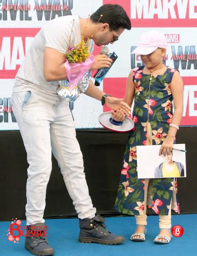 Varun Dhawan at 'Captain America' promotions