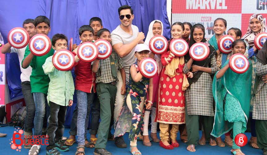 Varun Dhawan at 'Captain America' promotions