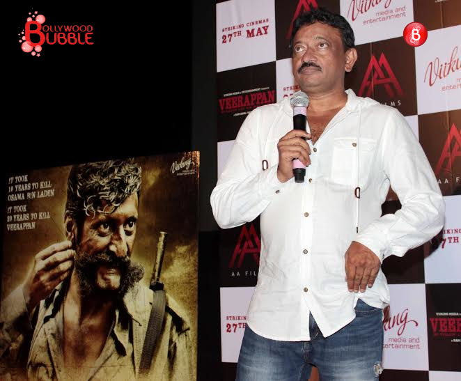 Ram Gopal Varma and team at the trailer launch event of 'Veerappan'