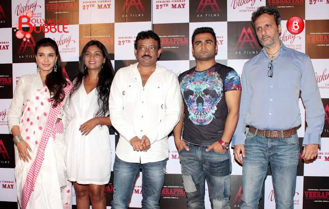 Ram Gopal Varma and team at the trailer launch event of 'Veerappan'