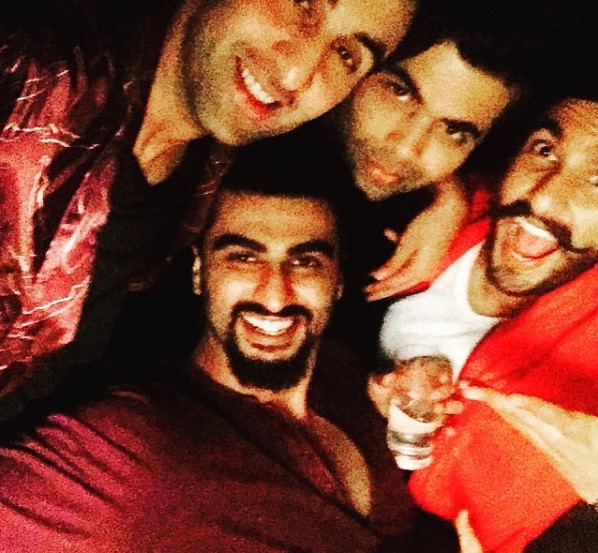 Arjun Kapoor with friends