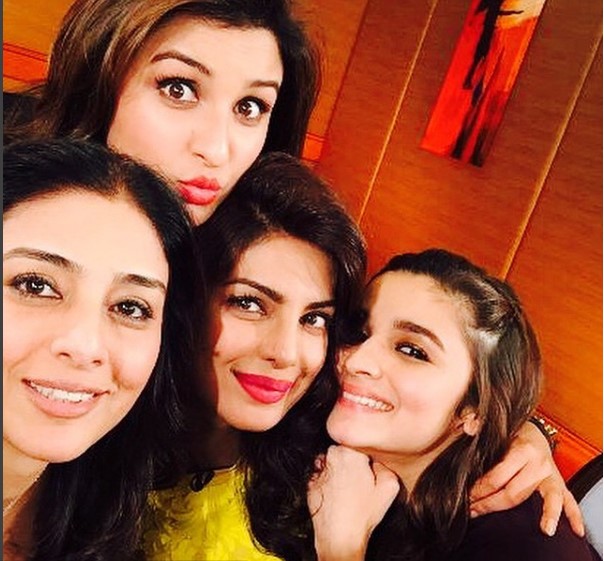 Tabu,Parineeti Chopra, Priyanka Chopra and Alia Bhatt