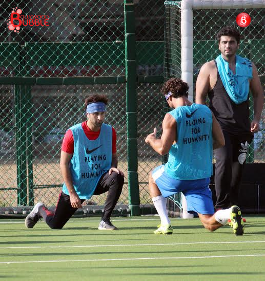 Ranbir Kapoor, Arjun Kapoor and other celebs playing football