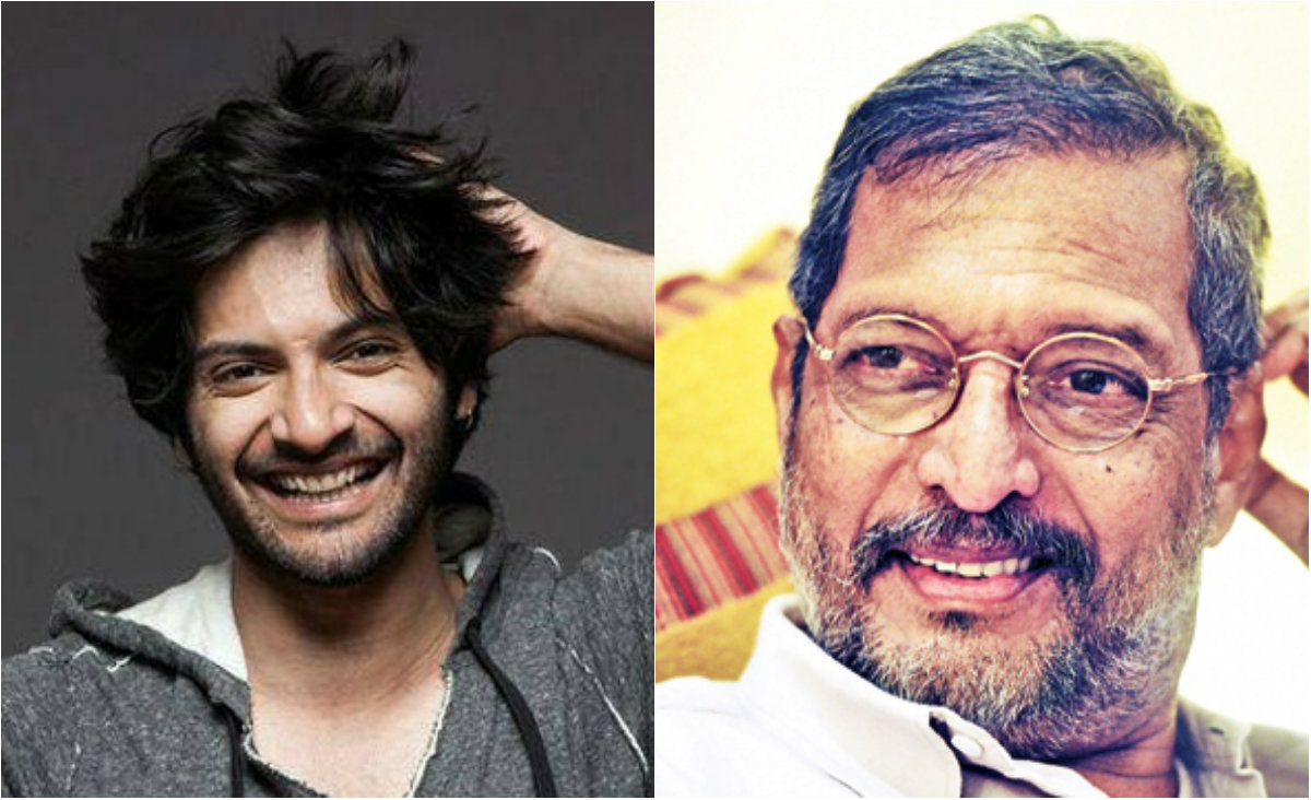 Ali Fazal learns sketching from Nana Patekar