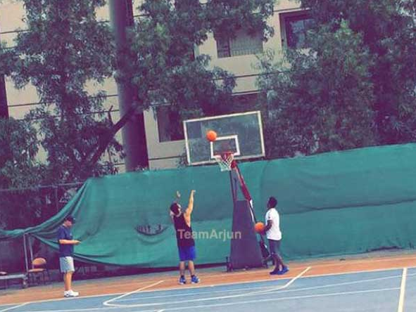 Arjun Kapoor is busy playing basketball these days..