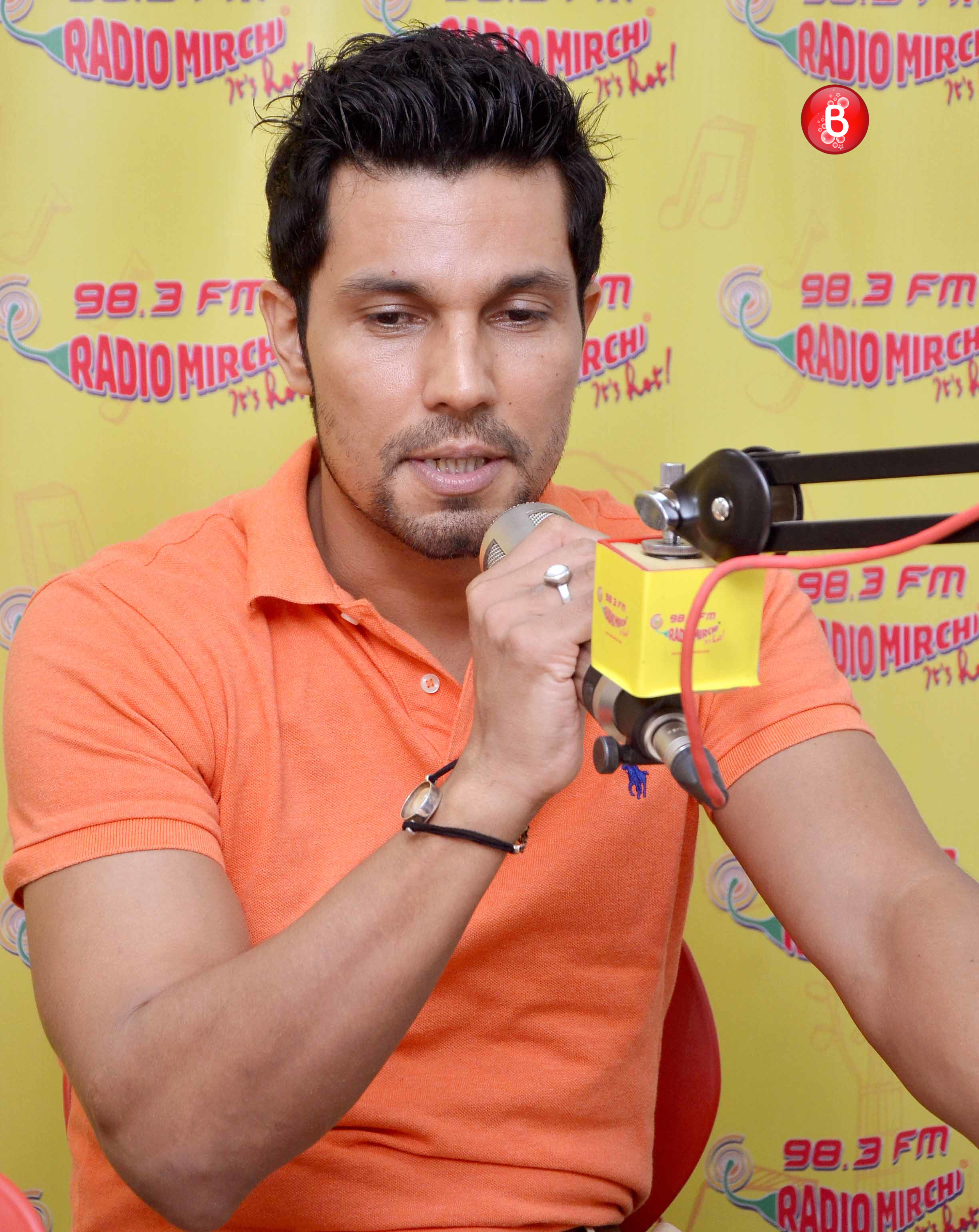 Randeep Hooda at Radio Mirchi studio for 'Sarbjit' promotions
