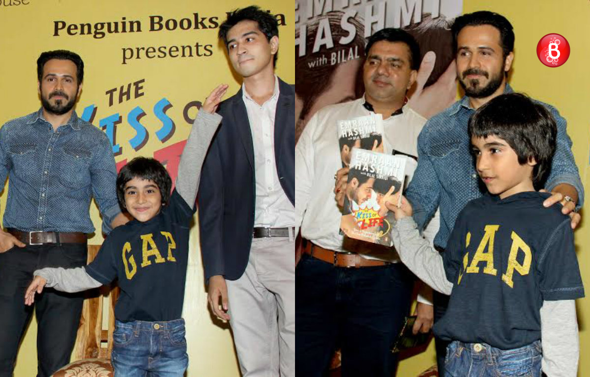 PICS: Emraan Hashmi and son Ayaan launch their book 'The Kiss of Life'