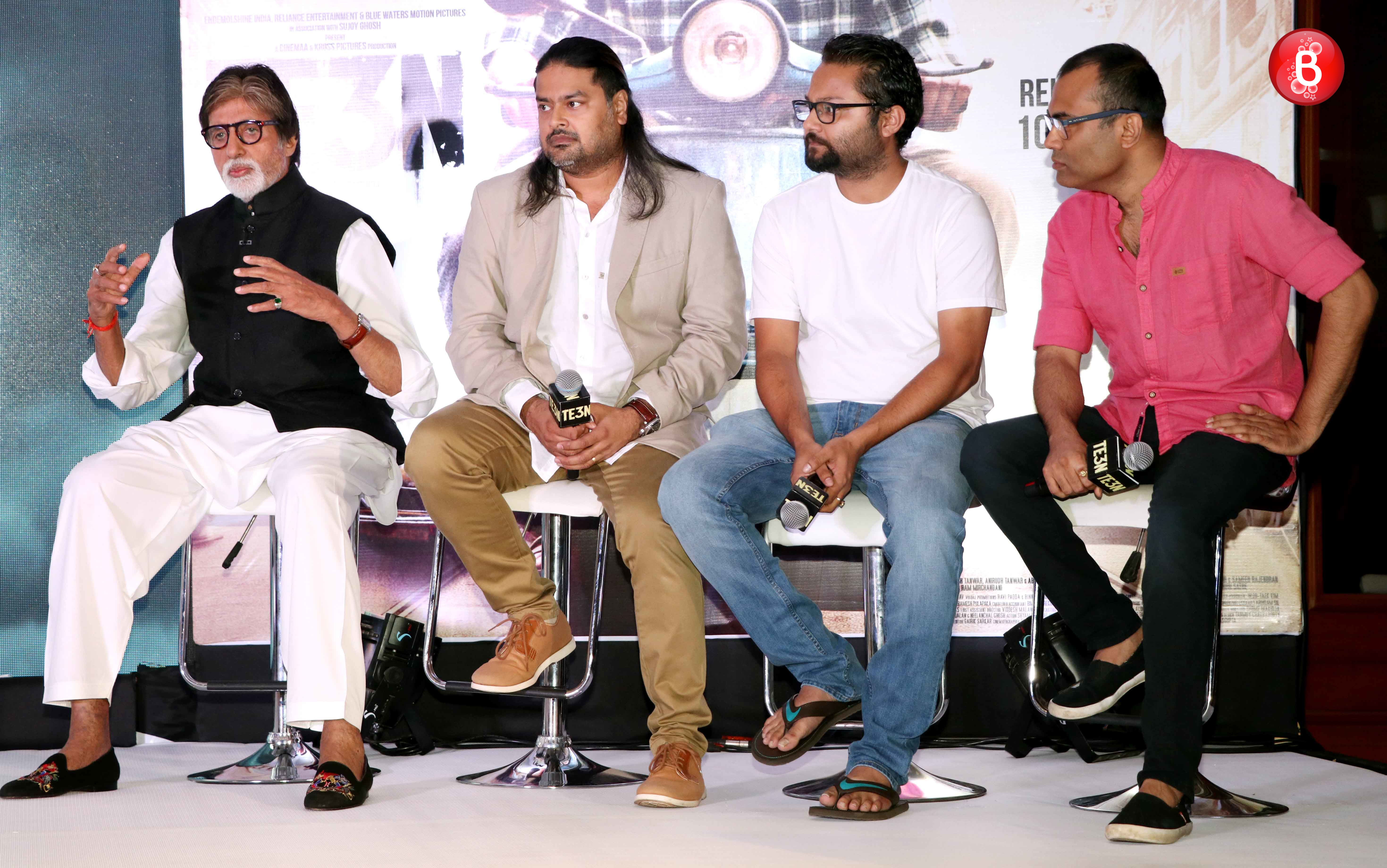 Amitabh Bachchan,Clinton Cerejo, Ribhu Dasgupta and Amitabh Bhattacharya