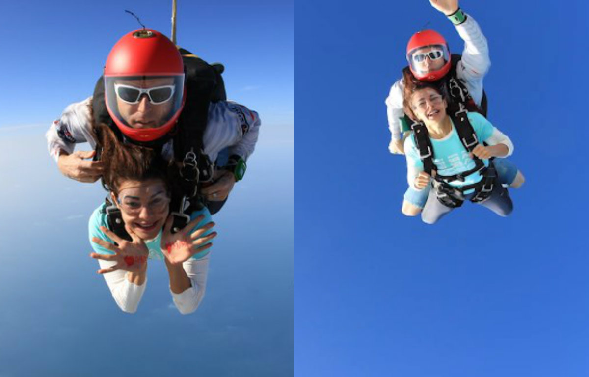 Jacqueline skydiving