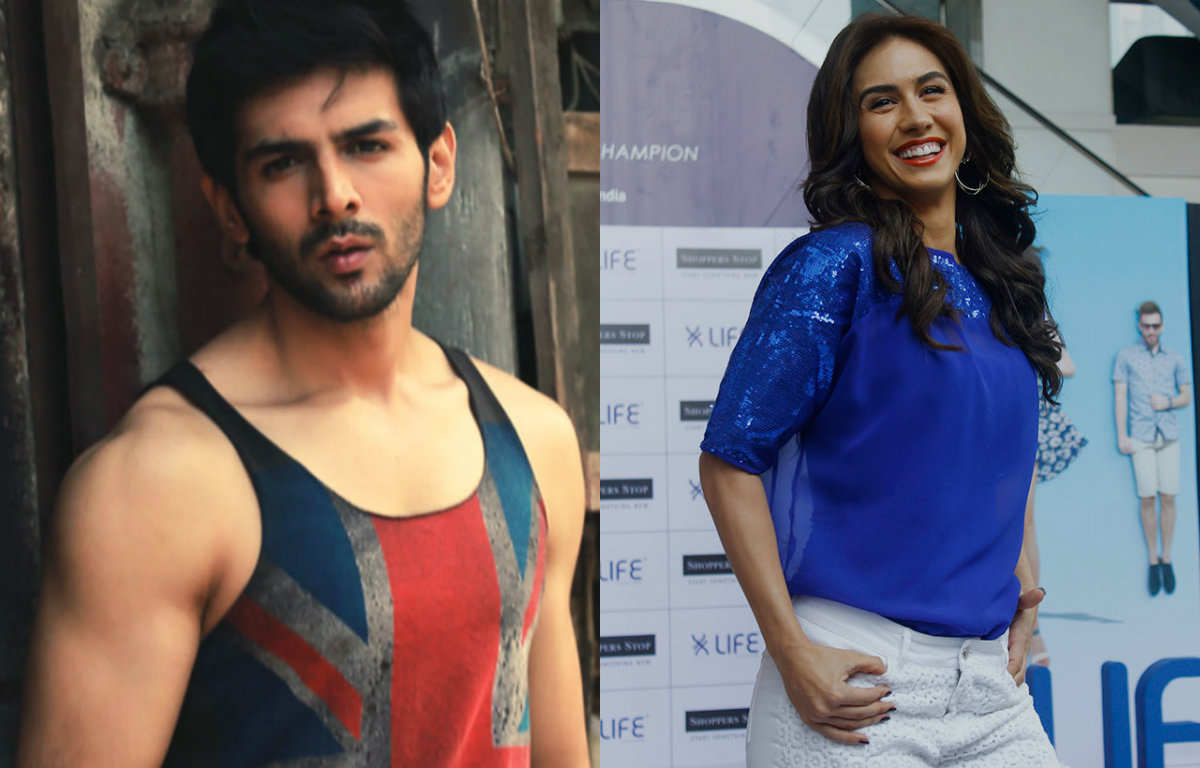 Lauren Gottlieb and Kartik Aaryan on a new app