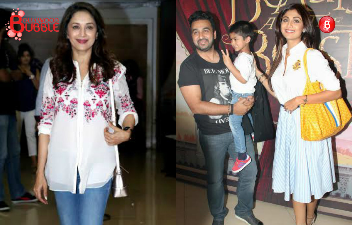 Madhuri Dixit, Shilpa Shetty and family at musical event