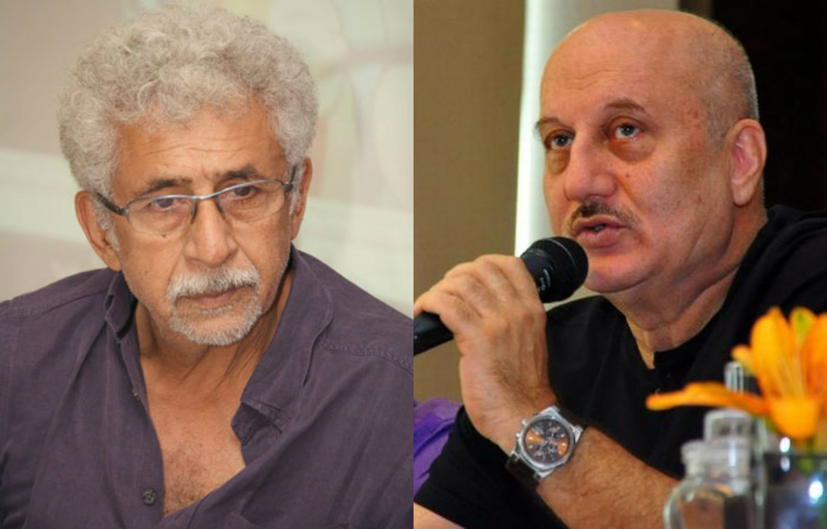 Naseeruddin Shah's oblique attack on Anupam Kher stirs controversy