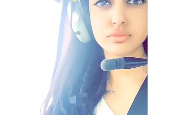 Navya Naveli on helicopter ride