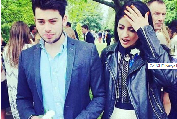 Navya Naveli with mystery guy