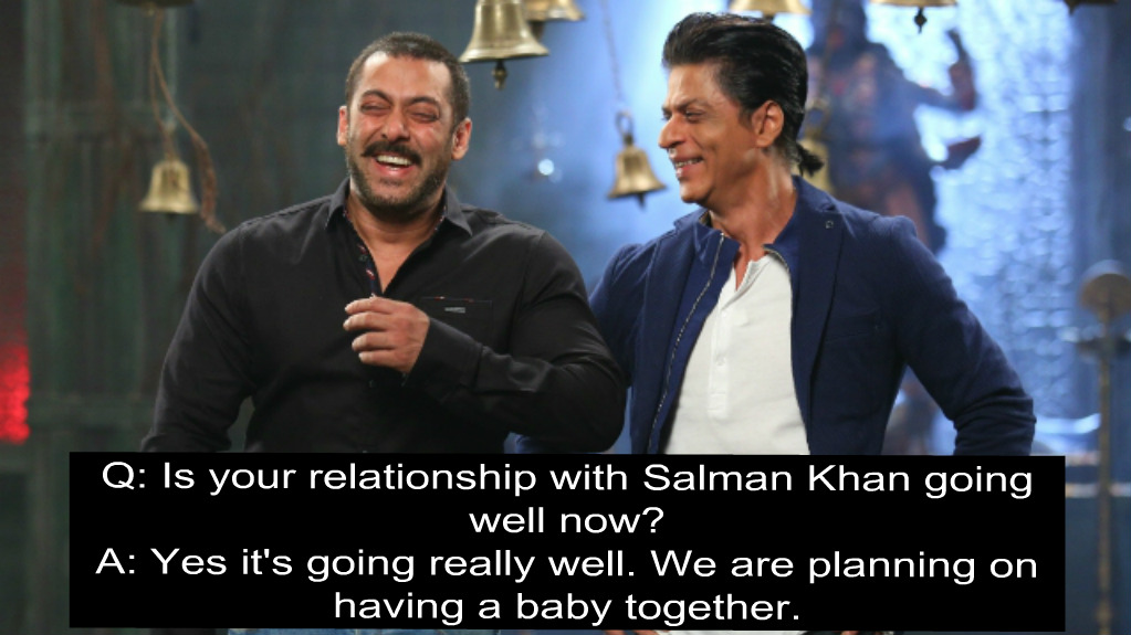 Salman Khan and Shah Rukh Khan