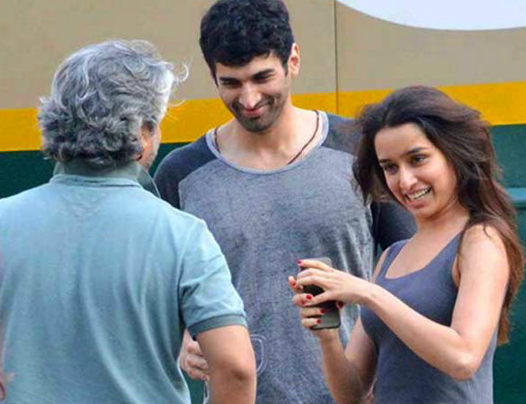 Shraddha Kapoor on the sets of 'OK Jaanu'
