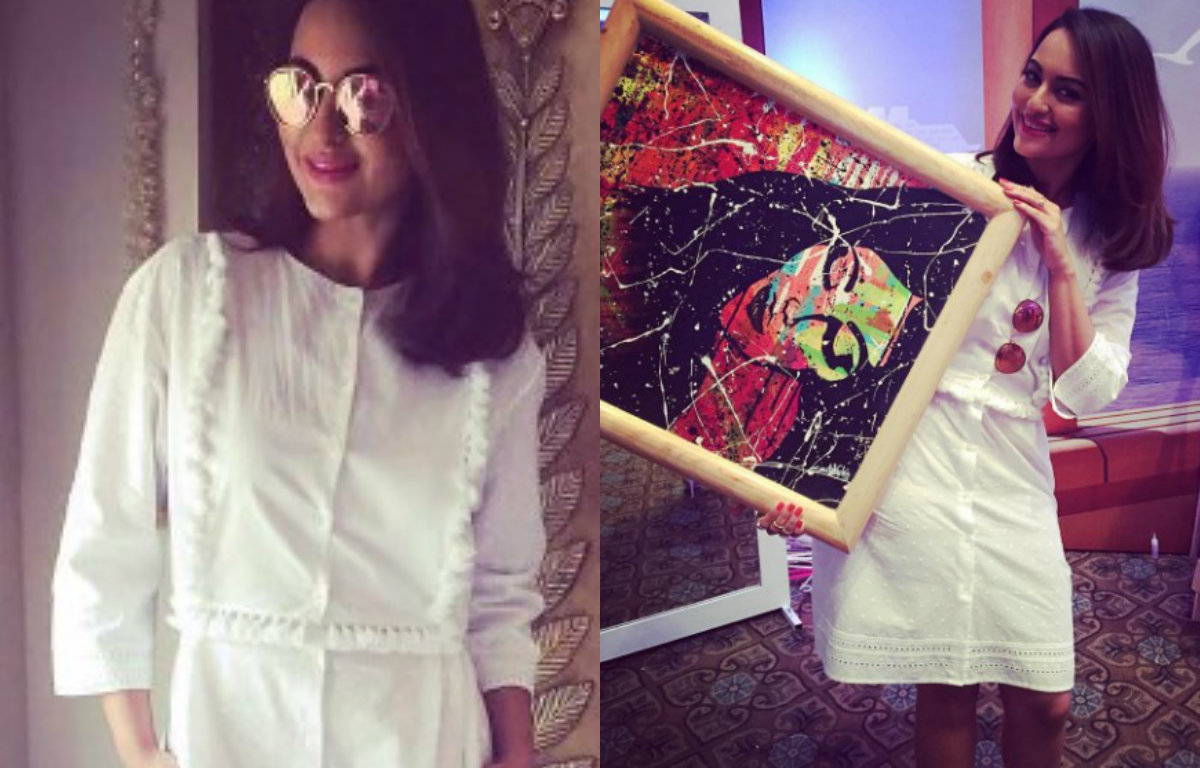 Sonakshi Sinha in summer whites