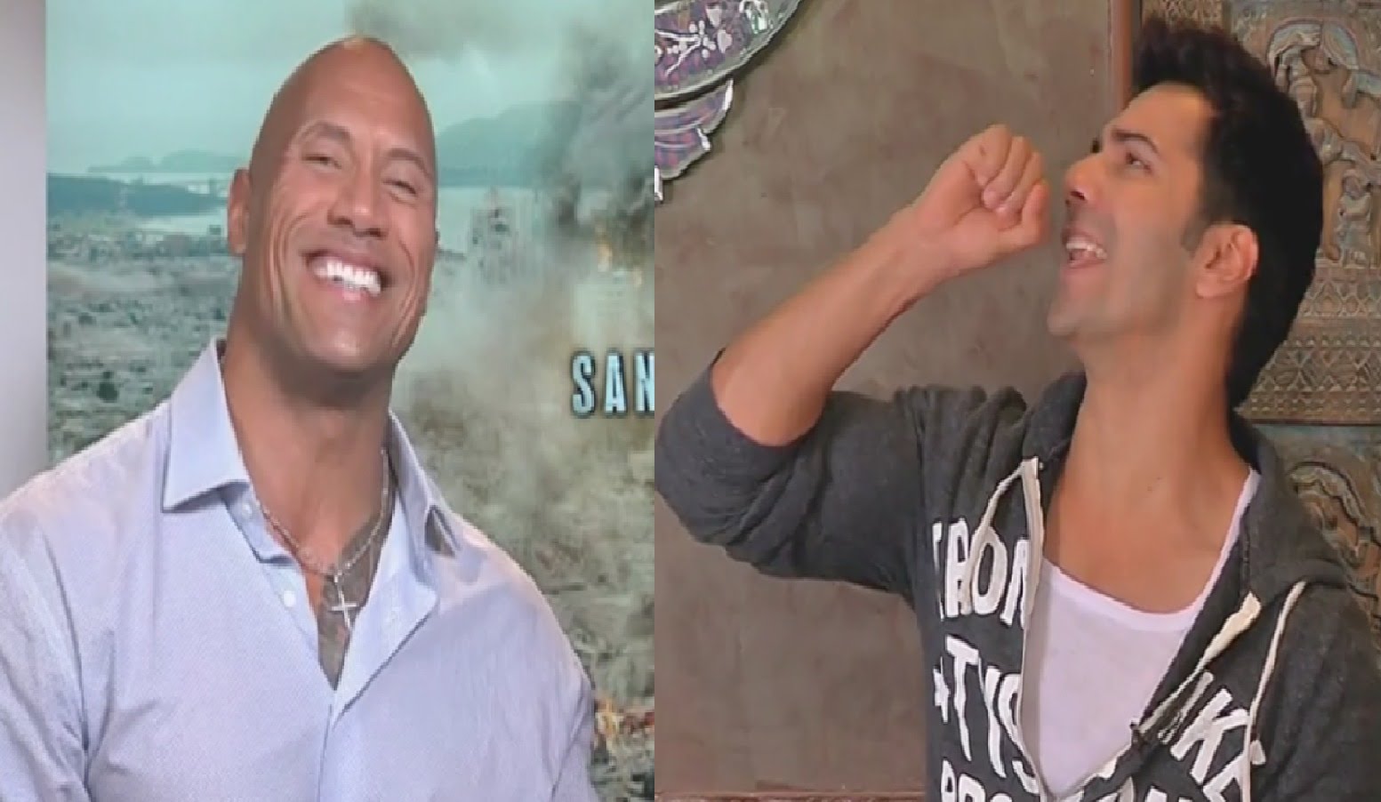 Varun Dhawan Dwayne John son