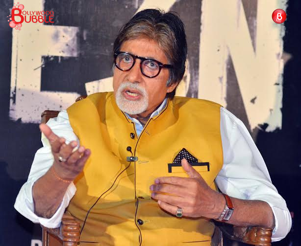 Amitabh Bachchan, Vidya Balan at the trailer launch of 'TE3N'