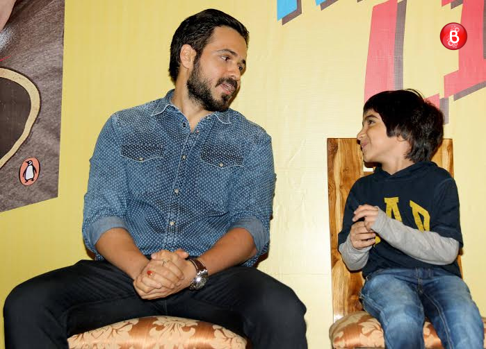 Emraan Hashmi, Ayaan Hashmi at book launch of 'The Kiss of Life'